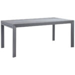 TUINTAFEL metaal, glas antraciet, donkergrijs thumbnail 1