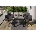 TUINTAFEL metaal, glas antraciet, donkergrijs thumbnail 2