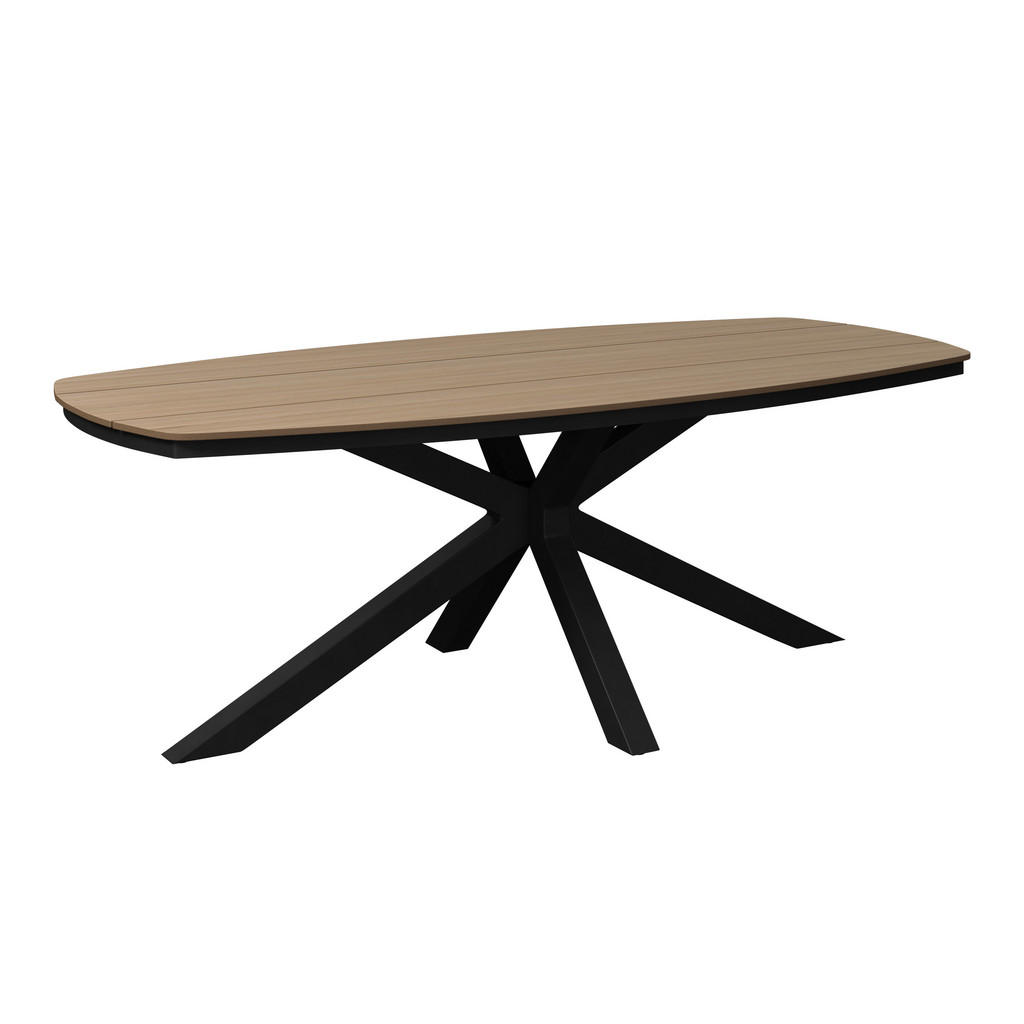 TUINTAFEL metaal, kunstmatige massa, natuurlijke kleur, donkergrijs