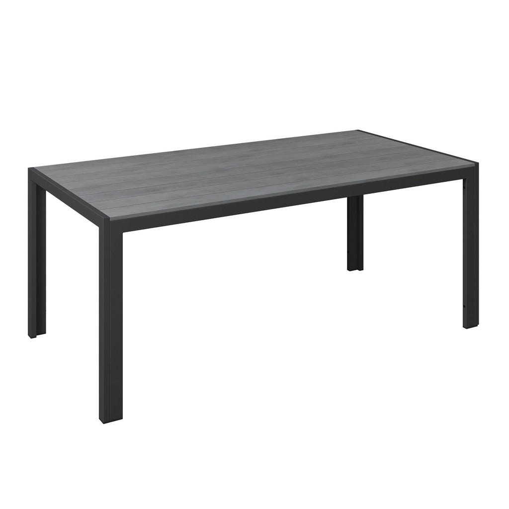 TUINTAFEL metaal, kunststof grijs, donkergrijs
