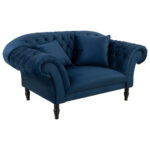 XXL FAMSTOEL, donkerblauw textiel thumbnail 1