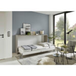 VOUWBED 90 cm x 200 cm, materiaal hout grijs, sahara thumbnail 2
