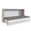 VOUWBED 90 cm x 200 cm, materiaal hout grijs, sahara