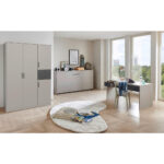 VOUWBED 90 cm x 200 cm, materiaal hout grijs, sahara thumbnail 5