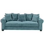 BANK MET BEDFUNCTIE, azuurblauw textiel thumbnail 1