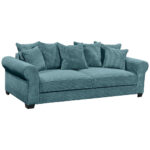 BANK MET BEDFUNCTIE, azuurblauw textiel thumbnail 6