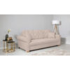 BANK MET BEDFUNCTIE, wit textiel