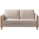 BANK MET BEDFUNCTIE, beukenkleur, wit hout, textiel thumbnail 4