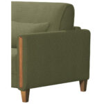 BANK MET BEDFUNCTIE, beukenkleur, olijfgroen hout, textiel thumbnail 4