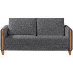 BANK MET BEDFUNCTIE, bruin, beukenhout, textiel thumbnail 4