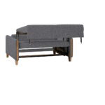 BANK MET BEDFUNCTIE, bruin, beukenhout, textiel thumbnail 5