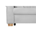 BANK MET BEDFUNCTIE, lichtgrijs textiel thumbnail 5