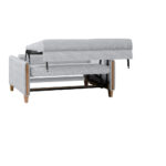 BANK MET BEDFUNCTIE, beukenkleur, lichtgrijs hout, textiel thumbnail 7