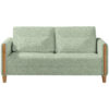 BANK MET BEDFUNCTIE, beukenkleur, lichtgroen hout, textiel