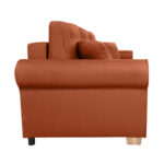 BANK MET BEDFUNCTIE, terracotta textiel thumbnail 4