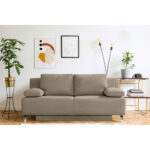 BANK MET BEDFUNCTIE, kleur cappuccino textiel thumbnail 2