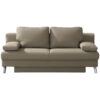 BANK MET BEDFUNCTIE, kleur cappuccino textiel