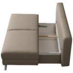 BANK MET BEDFUNCTIE, kleur cappuccino textiel thumbnail 6