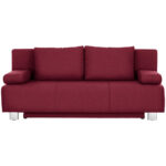 BANK MET BEDFUNCTIE, bordeauxrood textiel thumbnail 1