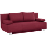BANK MET BEDFUNCTIE, bordeauxrood textiel thumbnail 6