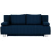 BANK MET BEDFUNCTIE, blauw textiel