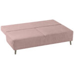 BANK MET BEDFUNCTIE, roze textiel thumbnail 4