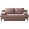 BANK MET BEDFUNCTIE, roze textiel