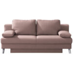 BANK MET BEDFUNCTIE, roze textiel thumbnail 1
