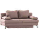 BANK MET BEDFUNCTIE, roze textiel thumbnail 5