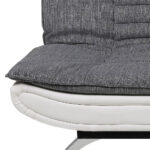 BANK MET BEDFUNCTIE, grijs, wit textiel thumbnail 6