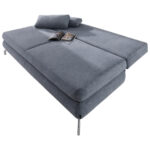 BANK MET BEDFUNCTIE, grijs textiel thumbnail 6