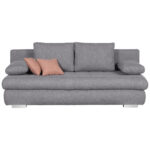 BANK MET BEDFUNCTIE, grijs textiel thumbnail 6