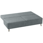 BANK MET BEDFUNCTIE, grijs textiel thumbnail 4