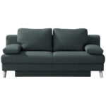 BANK MET BEDFUNCTIE, grijs textiel thumbnail 1