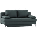 BANK MET BEDFUNCTIE, grijs textiel thumbnail 6