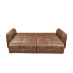 BANK MET BEDFUNCTIE, lichtbruin textiel thumbnail 4