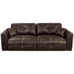 BANK MET BEDFUNCTIE, bruin textiel thumbnail 1