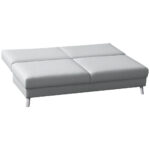 BANK MET BEDFUNCTIE, lichtgrijs textiel thumbnail 6