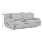 BANK MET BEDFUNCTIE, groen textiel thumbnail 7