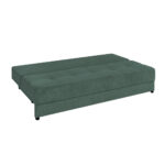 BANK MET BEDFUNCTIE, kerosinekleuren, textiel, houten materiaal thumbnail 3