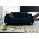 BANK MET BEDFUNCTIE, kerosinekleurig textiel thumbnail 2