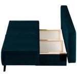 BANK MET BEDFUNCTIE, kerosinekleurig textiel thumbnail 4