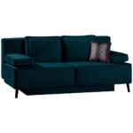 BANK MET BEDFUNCTIE, kerosinekleurig textiel thumbnail 7