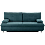 BANK MET BEDFUNCTIE, kerosinekleurig textiel thumbnail 1