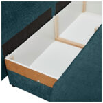 BANK MET BEDFUNCTIE, kerosinekleurig textiel thumbnail 4