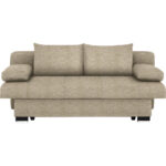 BANK MET BEDFUNCTIE, wit textiel thumbnail 1