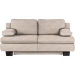 BANK MET BEDFUNCTIE, champagnekleurig textiel thumbnail 1
