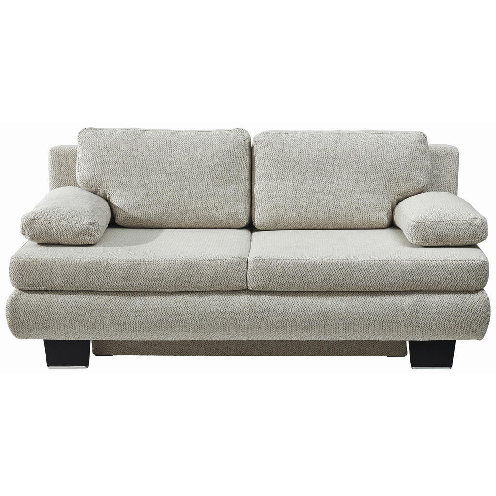 BANK MET BEDFUNCTIE, wit textiel