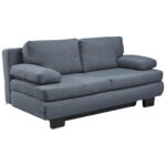 BANK MET BEDFUNCTIE, blauw, grijs textiel thumbnail 6