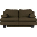 BANK MET BEDFUNCTIE, olijfgroen textiel thumbnail 1